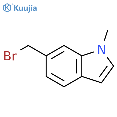 6-(bromomethyl)-1-methyl-1H-indole structure