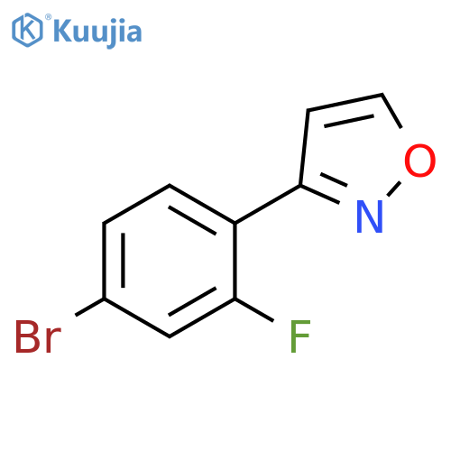 Isoxazole, 3-(4-bromo-2-fluorophenyl)- structure