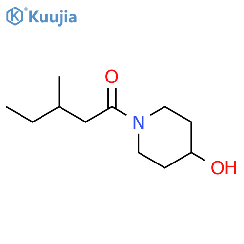 1-(4-hydroxypiperidin-1-yl)-3-methylpentan-1-one structure