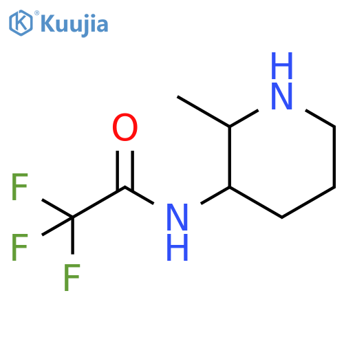 2,2,2-trifluoro-N-(2-methylpiperidin-3-yl)acetamide structure