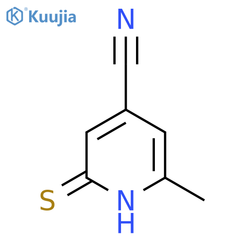 2-Mercapto-6-methylisonicotinonitrile structure