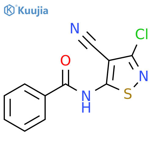 N-(3-Chloro-4-cyano-5-isothiazolyl)benzenecarboxamide structure