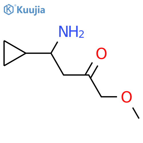 4-Amino-4-cyclopropyl-1-methoxybutan-2-one structure