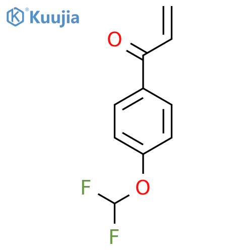 1-4-(difluoromethoxy)phenylprop-2-en-1-one structure