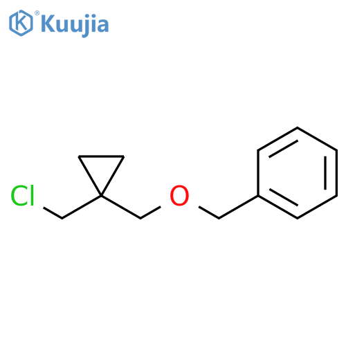 Benzene, [[[1-(chloromethyl)cyclopropyl]methoxy]methyl]- structure