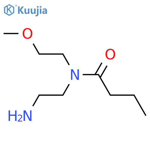 N-(2-aminoethyl)-N-(2-methoxyethyl)butanamide structure