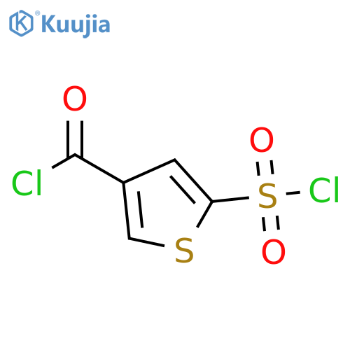5-(chlorosulfonyl)thiophene-3-carbonyl chloride structure