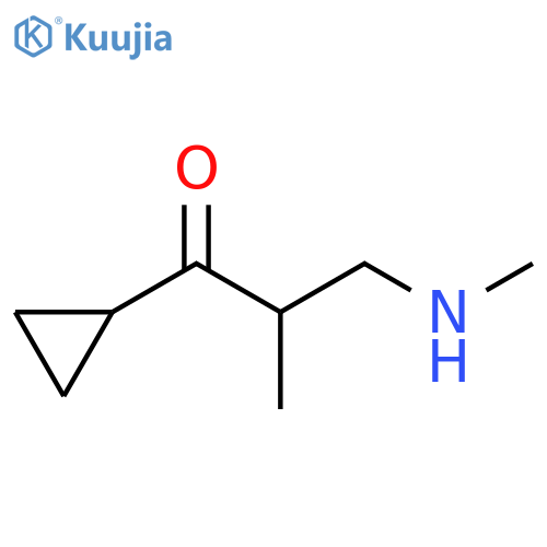 1-Propanone, 1-cyclopropyl-2-methyl-3-(methylamino)- structure