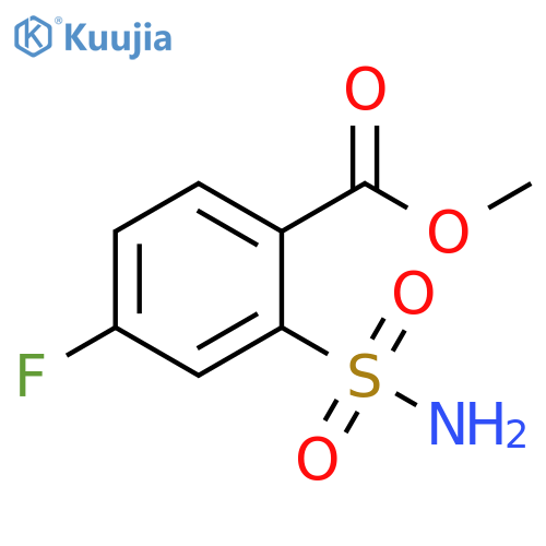 methyl 4-fluoro-2-sulfamoylbenzoate structure