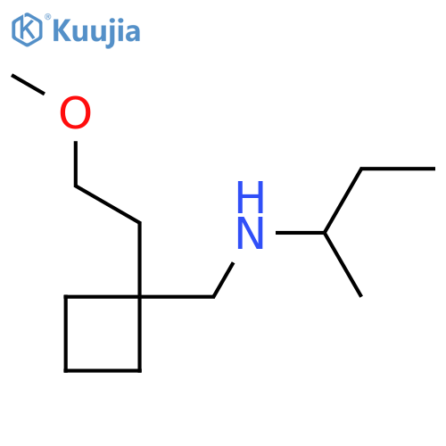 (Butan-2-yl)({[1-(2-methoxyethyl)cyclobutyl]methyl})amine structure