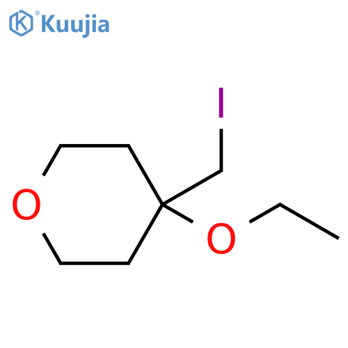 4-ethoxy-4-(iodomethyl)oxane structure