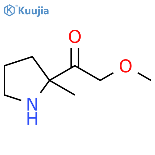 Ethanone, 2-methoxy-1-(2-methyl-2-pyrrolidinyl)- structure