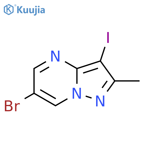 6-bromo-3-iodo-2-methylpyrazolo1,5-apyrimidine structure