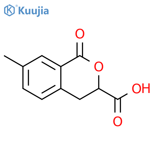 7-Methyl-1-oxo-isochroman-3-carboxylic acid structure