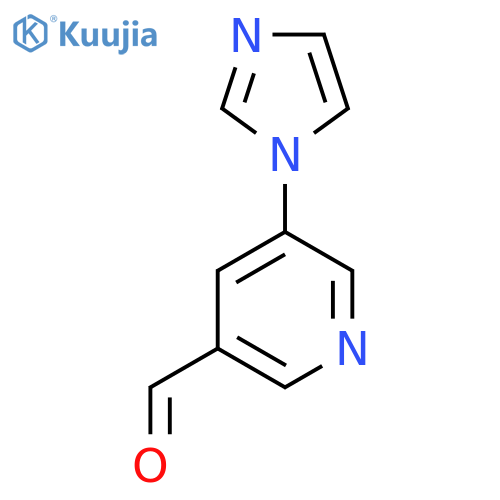 5-(1H-imidazol-1-yl)pyridine-3-carbaldehyde structure