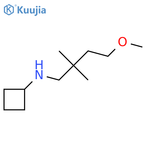 N-(4-methoxy-2,2-dimethylbutyl)cyclobutanamine structure