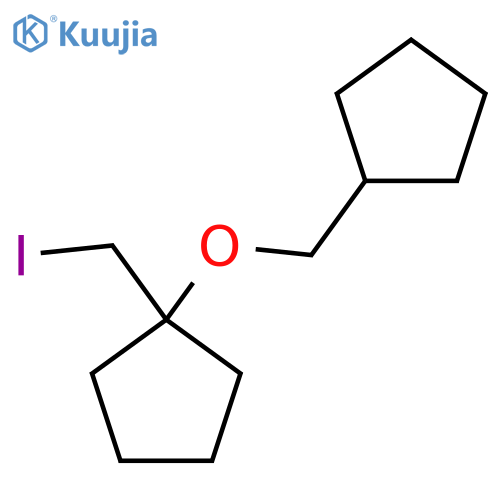 1-(cyclopentylmethoxy)-1-(iodomethyl)cyclopentane structure