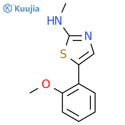 5-(2-Methoxyphenyl)-N-methylthiaZol-2-amine structure