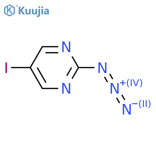 2-azido-5-iodopyrimidine structure