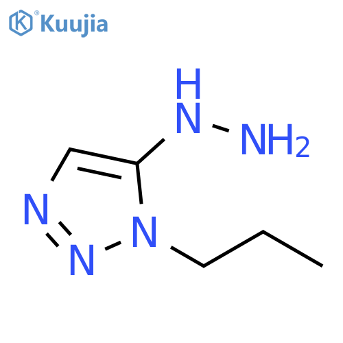 5-hydrazinyl-1-propyl-1H-1,2,3-triazole structure