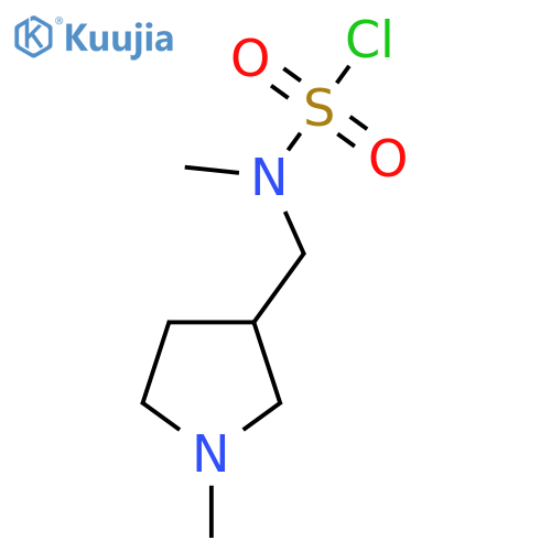 N-methyl-N-(1-methylpyrrolidin-3-yl)methylsulfamoyl chloride structure