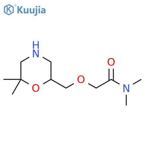2-(6,6-Dimethylmorpholin-2-yl)methoxy-N,N-dimethylacetamide structure