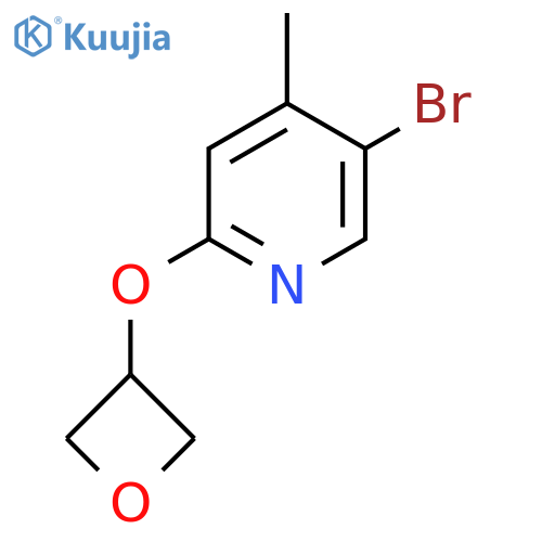 5-Bromo-4-methyl-2-(oxetan-3-yloxy)pyridine structure