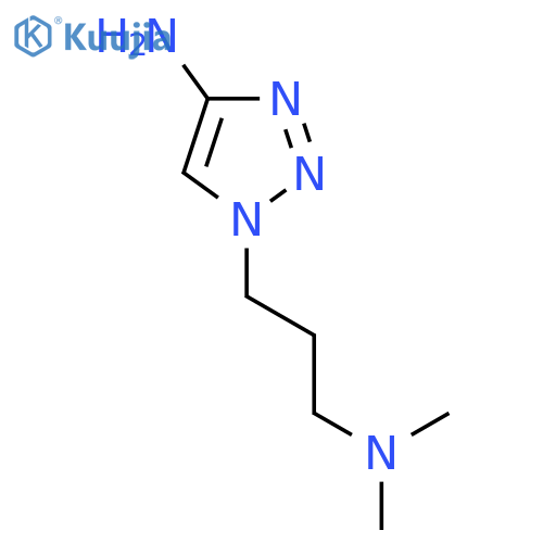 1-3-(dimethylamino)propyl-1H-1,2,3-triazol-4-amine structure
