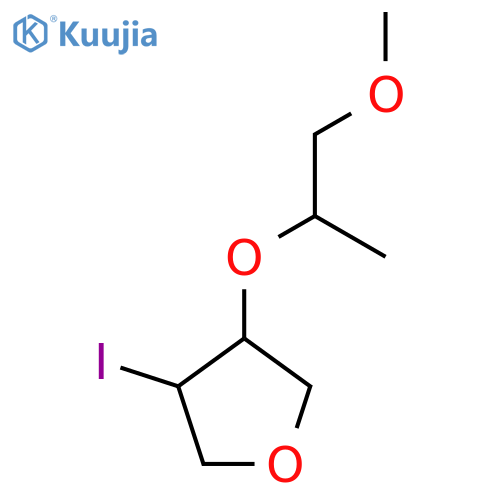 3-iodo-4-(1-methoxypropan-2-yl)oxyoxolane structure
