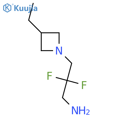 3-(3-Ethylazetidin-1-yl)-2,2-difluoropropan-1-amine structure
