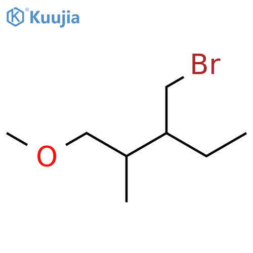 Pentane, 3-(bromomethyl)-1-methoxy-2-methyl- structure