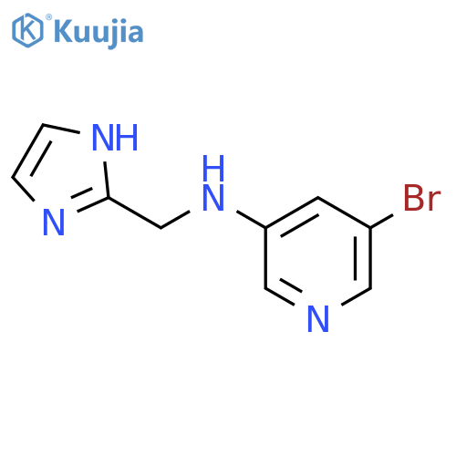 5-bromo-N-(1H-imidazol-2-ylmethyl)pyridin-3-amine structure