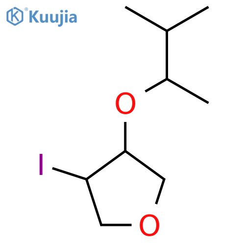 3-iodo-4-(3-methylbutan-2-yl)oxyoxolane structure