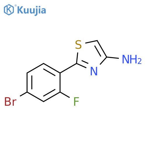 2-(4-Bromo-2-fluorophenyl)thiazol-4-amine structure