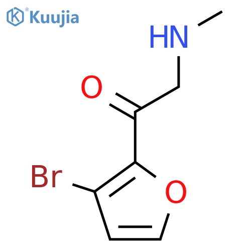 1-(3-Bromofuran-2-yl)-2-(methylamino)ethan-1-one structure