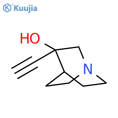 (3S)-3-ethynyl-1-azabicyclo[2.2.2]octan-3-ol structure