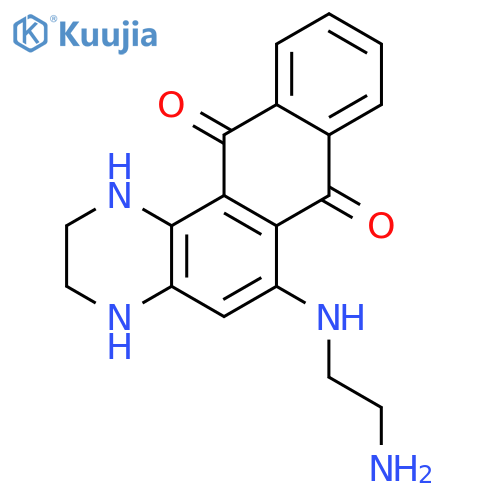 Naphtho[2,3-f]quinoxaline-7,12-dione, 6-[(2-aminoethyl)amino]-1,2,3,4-tetrahydro- structure
