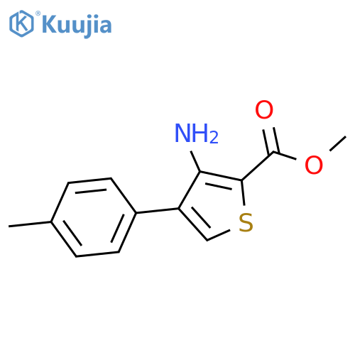 Methyl 3-Amino-4-p-tolylthiophene-2-carboxylate structure
