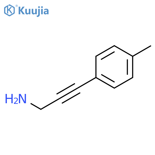 3-(4-methylphenyl)prop-2-yn-1-amine structure
