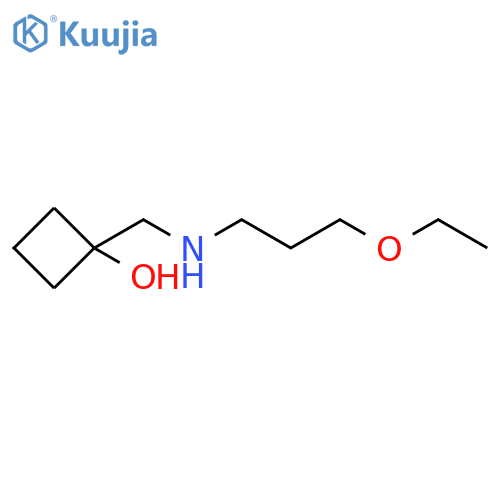 1-{[(3-ethoxypropyl)amino]methyl}cyclobutan-1-ol structure