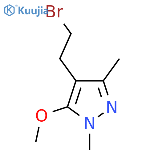 4-(2-bromoethyl)-5-methoxy-1,3-dimethyl-1H-pyrazole structure