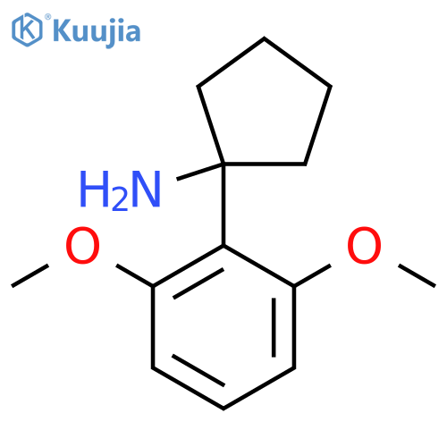 1-(2,6-dimethoxyphenyl)cyclopentan-1-amine structure