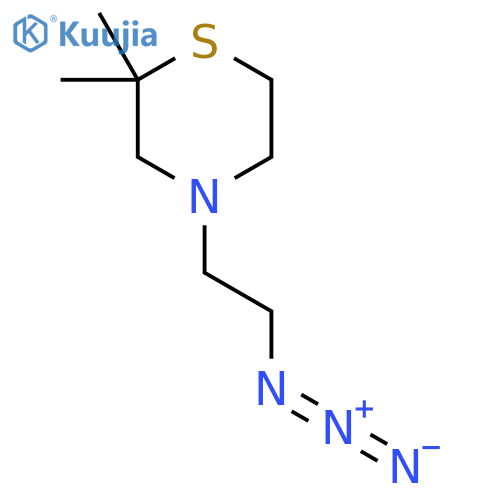 4-(2-Azidoethyl)-2,2-dimethylthiomorpholine structure