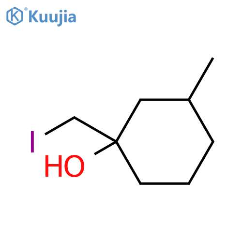 1-(iodomethyl)-3-methylcyclohexan-1-ol structure