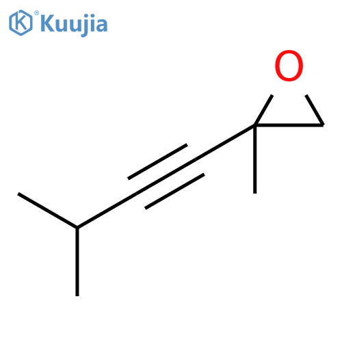2-Methyl-2-(3-methylbut-1-yn-1-yl)oxirane structure