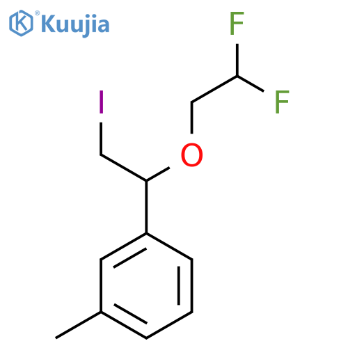 1-1-(2,2-difluoroethoxy)-2-iodoethyl-3-methylbenzene structure