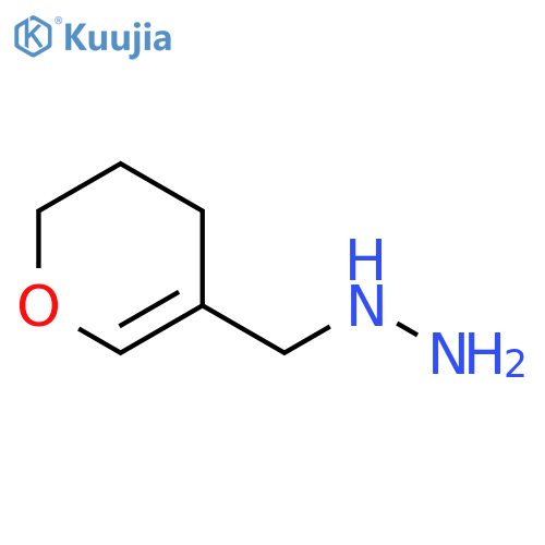 (3,4-dihydro-2H-pyran-5-yl)methylhydrazine structure