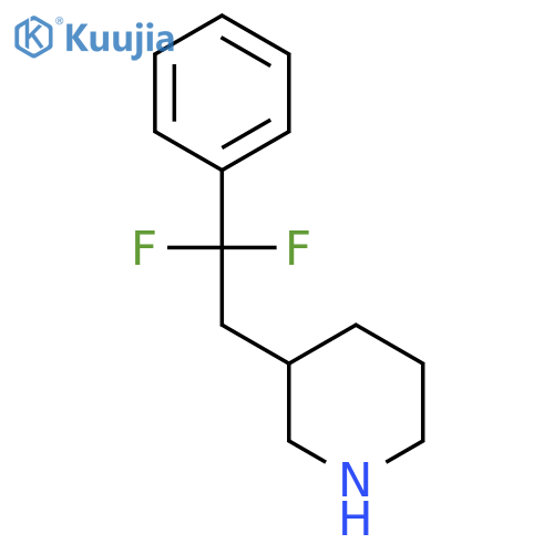 3-(2,2-difluoro-2-phenylethyl)piperidine structure