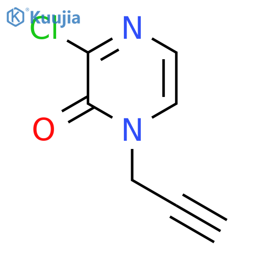 3-Chloro-1-(prop-2-yn-1-yl)-1,2-dihydropyrazin-2-one structure