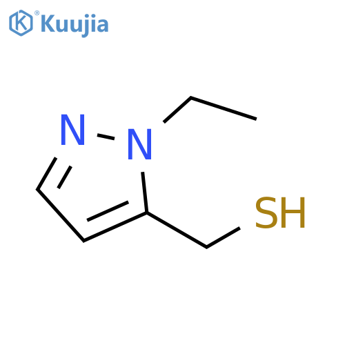 (1-ethyl-1H-pyrazol-5-yl)methanethiol structure